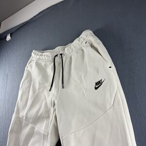 Nike Pants Men's S Sportswear Tech Fleece Cream Ivory Jogger Sweats CU4495-072